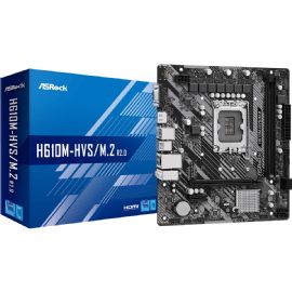 ASROCK MB H610, H610M-HVS/M.2 R2.0, LGA1700 , mATX - H610M-HVS⁄M.2 R2.0