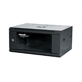 MACH POWER RACK A PARETE 4U 600X450X280, 4 MONTAT. REM. COL. NERO - AR-464WB