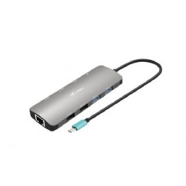 I-TEC USB-C NADNO 2x DISPLAY DOCKING STATION E POWER DELIVERY 100 W, METAL - C31NANOHDM2DOCPD