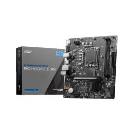 MSI MB H610, PRO H610M-E DDR5, LGA 1700, 2DD54, 1PCI-EX16,1PCI-EX1,1M.2 GEN4,4SATA3.0,4USB3.2GEN1,8U - PRO H610M-E