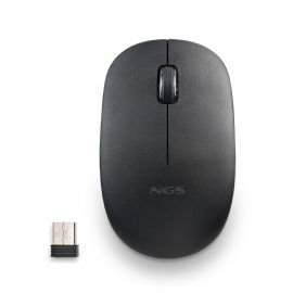 NGS MOUSE WIRELESS 2.4 GHZ,CON ROTELLA, SILENZIOSO, USB NANO, NERO - FOGPROBLACK