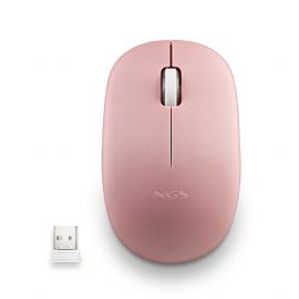 NGS MOUSE WIRELESS 2.4 GHZ,CON ROTELLA, SILENZIOSO, USB NANO, ROSA - FOGPROPINK