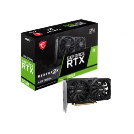 MSI VGA GEFORCE RTX 3050, RTX 3050 VENTUS 2X E 6G OC, 6GB GDRR6, HDMI*2/DP, ATX, DUAL FAN - RTX 3050 V 2X E 6G O