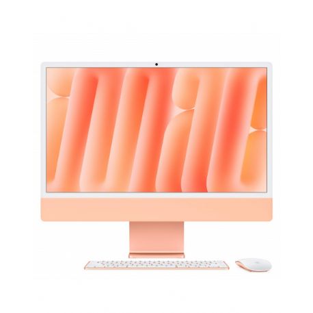 iMac arancione - Vetro standard - RAM 16GB di memoria unificata - HD SSD 512GB - Magic Mouse - Magic Keyboard con Touch ID - Italiano - Z1EW|11111