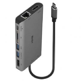 LINDY DST-MINI XT, MINI DOCKING STATION PER LAPTOPUSB-C CON SUPPORTO 4K SU SINGOLO DISPLAY O FHD SU - 43323_I