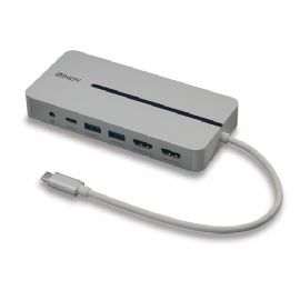 LINDY DST-Mx DUO, MINI DOCKING STATION PER LAPTOP/MACBOOK USB-C CON SUPPORTO 4K SU DOPPIO DISPLAY E - 43360_I
