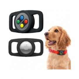 AirTag Pet W5 Collar Case Black - Porta AirTag per collare cane - EAT-W5-PET-BK