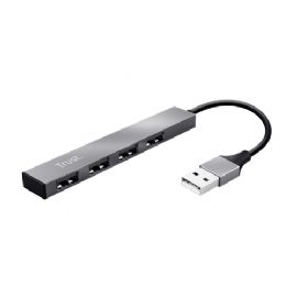 TRUST MINI USB HUB 4 PORTE HALYX ALUMINIUM - 23786