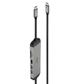 LINDY DOCKING MICRO 140 PER LAPTOP, USB C, SUPPORTO 4K, CAVO RICA 60W - 43326