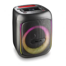 NGS ALTOPARLANTE PORTATILE  80W, AUTONOMIA 10H, LED, INGRESSO BT,TWS,USB,TF,AUX CON INGR MICR, NERO - WILDSWAGGO