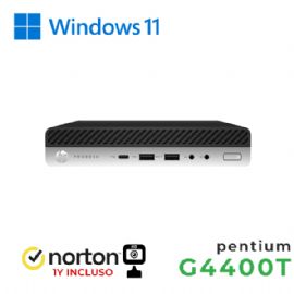 RINOVO ULTRA MINI PC DM HP 600-800 G3 G4400T SODDR4 16GB SSD 128GB 500GB W11P NO DVD 1Y NORTON WEBCA - RN65232381